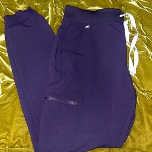 Figs Zamora Jogger Scrub Pants Purple Jam Size Small